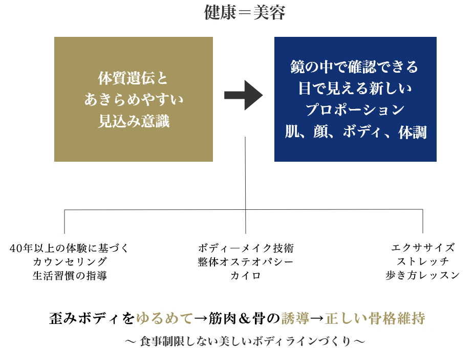 美容と健康の図